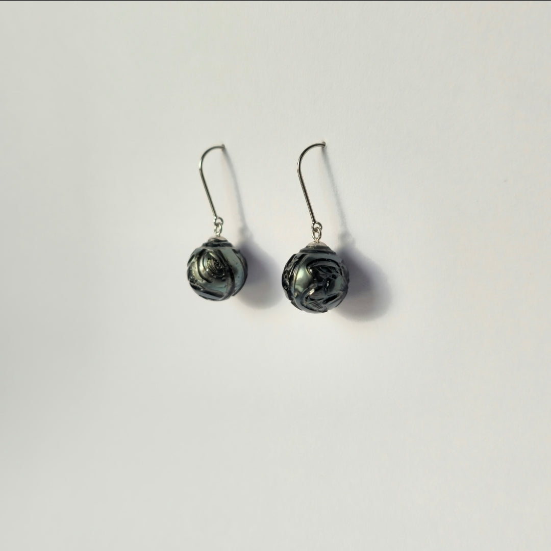 Håndgraverede Tahiti Saltvandsperler 14k