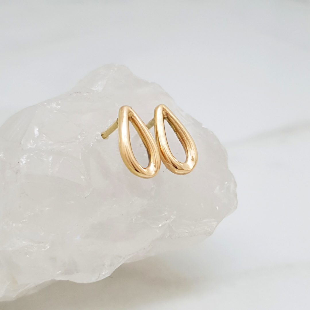 Dråbe ørestikkere - 14kt