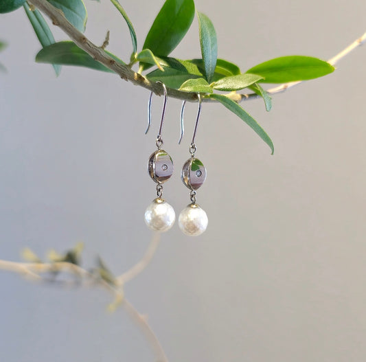 Akoya m. Brilliant 14K