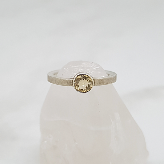Lys Citrin Ring 925s